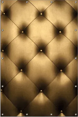 Produktbild von Wallario Outdoor-Poster für Garten oder Balkon, Motiv Goldene Ledertür, in ca. 120 x 180 cm