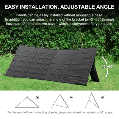 Obrázok produktu pre Solárny panel - Skladací - Prenosný - Výkon 400 W - Vysoká účinnosť 23 %