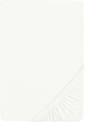 Produktbild von biberna Frottee-Stretch-Spannbetttuch WEISS 90-100x200 cm