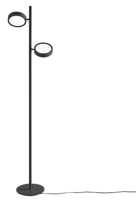 Image de Lampadaire Gpin20 - Lampadaire 36W 2345Lm Led 3000K Orientable En Aluminium Noir Mat - Gealuce