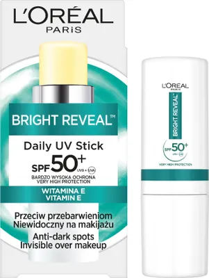 Produktbild von L'Oréal Bright Reveal UV-Gesichtsstift gegen Verfärbungen LSF 50+ 9 ml