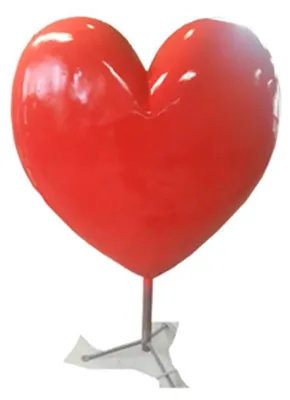 Immagine prodotto di Figura decorativa Statua Scultura 160 cm Figure Statue Sculture Cuore Astratto Nuovo