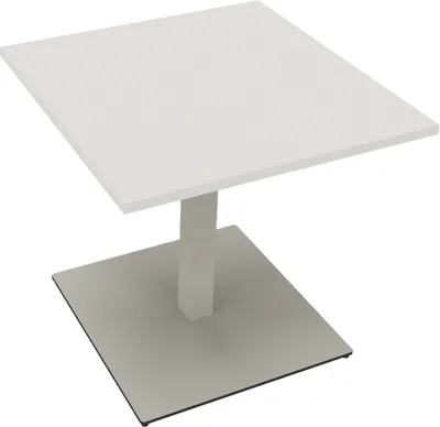 Produktbild von Bespr.ti Rechteck Tellerfuß Quadrat B800xT800xH720 si/Weiß