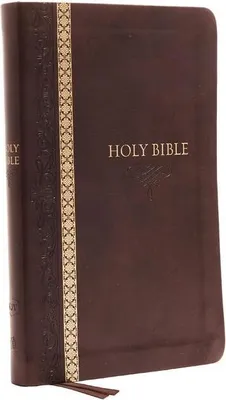 Produktbild von KJV, Thinline Bible, Standard Print, Imitation Leather, Brown, Indexed, Red Letter Edition, Comfort Print