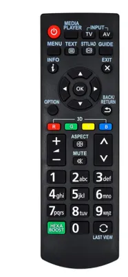 Produktbild von Ersatz TV Fernbedienung für   Panasonic  N2QAYB000818 Remote Control
