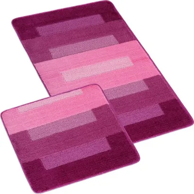 Zdjęcie produktu dla ZESTAW BANY 60x100 + 60x50 cm - bez wycięcia - zestaw 60x100, 60x50 cm - różowy, bordowy