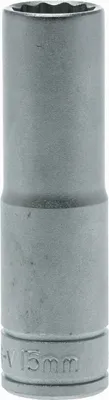 Obrázek produktu pro Dlouhá šestihranná hlavice s 1/2" rukojetí 15 mm