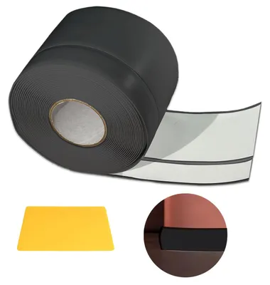Produktbild von Sockelleiste aus flexiblem PVC, selbstklebend, 6 m, 50 x 20 mm, für Küche und Bad