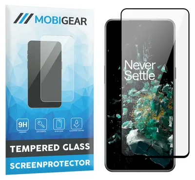 Produktbild von Mobigear Premium Displayschutz für OnePlus 10T, gehärtetes Panzerglas – Displayschutzfolie – Kompatibel mit Hüllen – Schwarz