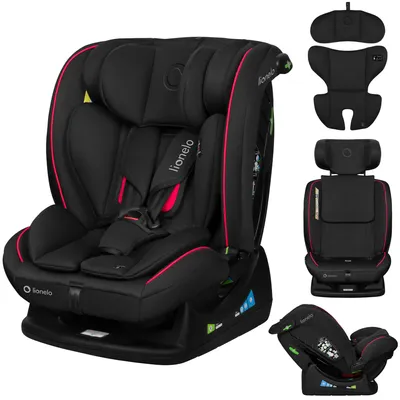 Produktbild von Lionelo Autokindersitz Aart i-Size ab Geburt bis 12 Jahre, 40-150 cm, Breiter Anpassungsbereich Ein zusätzlicher Seitenschutz R129/03 - Schwarz