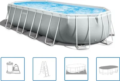 Image de INTEX Pool-Set Prism Frame Oval 610x305x122 cm 26798GN