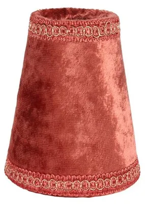 Immagine prodotto di Collezione Barocca: Clip per paralume, 9 cm, 11x9x9, tessuto bordeaux