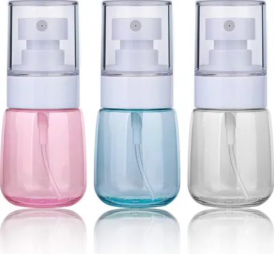 Produktbild von Sprš¹hflasche mit Zerst?uber, fš¹r Reisen, leer, Kunststoff, wiederverwendbar, transparent, fš¹r Skincare Lotion/Make-up/Parfš¹m/Kosmetik (30 ml)