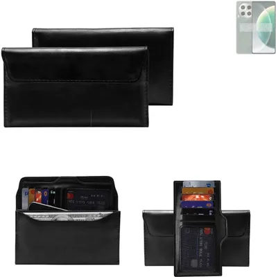 Produktbild von K-S-Trade Handy Hülle kompatibel mit Tecno Camon 30 5G Schutz Hülle Tasche Schutz Case Handytasche Kunstleder schwarz, 1x