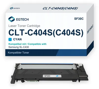 Produktbild von Toner kompatibel mit Samsung CLT-C404S Cyan SL-C430 SL-C430W SL-C480 SL-C480W