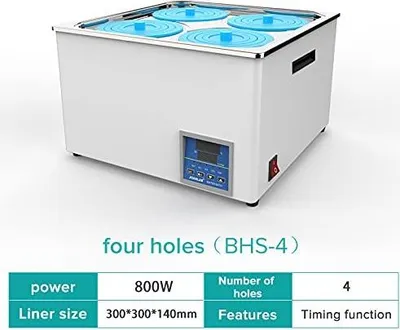Produktbild von Digitales Labor Wasserbad mit Thermostat Heizgeräte Edelstahl Laborwasserbad,12L,800W