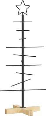 Immagine prodotto di Albero di Natale in metallo con supporto Nero 89 cm