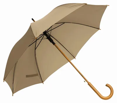 Obrázok produktu pre L-Merch - Automatický dáždnik s drevenou rukoväťou „Tango“ LT5560 (89 cm x 103 cm) (béžový)