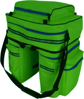 Produktbild von WITAN Gepäcktasche Fahrradtasche Satteltasche Fahrrad Gepäckträger Tasche FT3 Grün/Blau