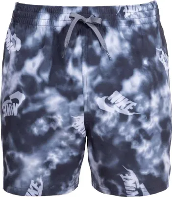 Zdjęcie produktu dla NIKE - Męskie spodenki kąpielowe z logo na całej powierzchni - Rozmiar L