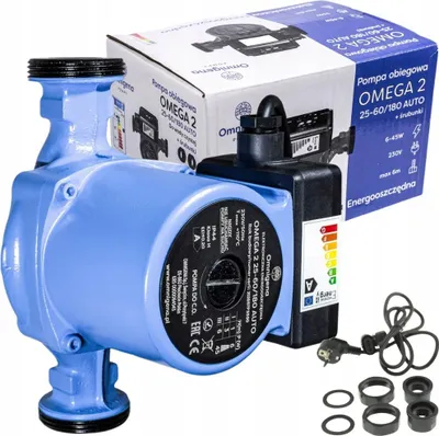 Produktbild von Umwälzpumpe 25-60/180 für Zentralheizungsofen, Energiespar-Umwälzpumpe OMEGA 2