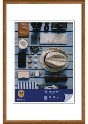 Zdjęcie produktu dla Ramka plastikowa Henzo Napoli 21x30 cm średni brąz