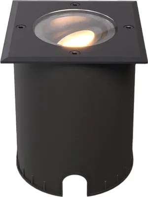 Produktbild von hoftronic LED Bodeneinbaustrahler 4W GU10 345lm dimmbar Schwarz IP67