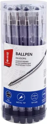 Produktbild von MemoBe Długopis biurowy czarny 0,7 mm, 20 sztuk