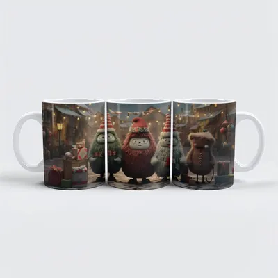 Produktbild von raxxa Premium-Tasse "Whimini Monster Squint Family"
