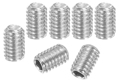 Produktbild von Set mit 120 Stück M4 x 6 mm Madenschrauben aus Edelstahl