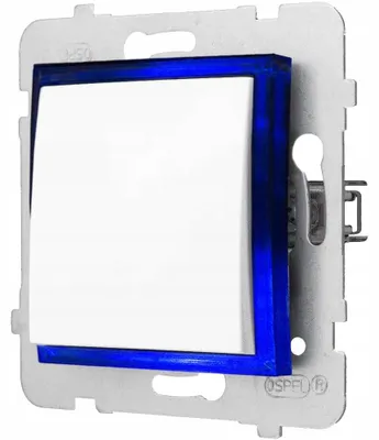 Image de Ospel Aria Interrupteur LED Simple Blanc Sans Cadre