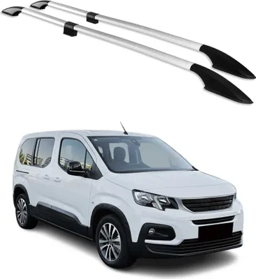 Obrázek produktu pro Podélné střešní nosiče pro Peugeot Rifter 2019–2025 L2, hliník, šedá