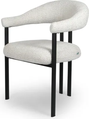 Image de Milton & Oldbrook Chaise de salle à manger Bâle Gris clair