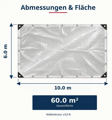 Image de Bâche HOME It® renforcée 6,0 × 10,0 mètres = 60,0 m²
