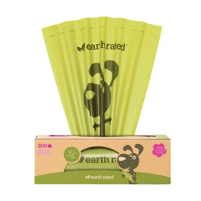 Zdjęcie produktu dla Woreczki na psie odchody Earth Rated 300 sztuk - woreczki na psie odchody o zapachu lawendy