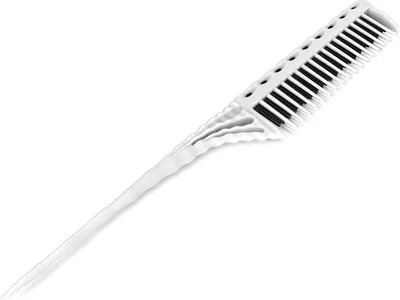 Image de Peigne de modelage pour le soin des cheveux, léger, accessoires de salon (blanc)