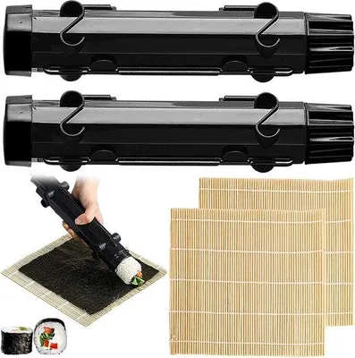 Produktbild von Famanu Sushi-Set Tragbar und einfach zu bedienen - 4 Teile für Zuhause, Picknicks und Anfänger