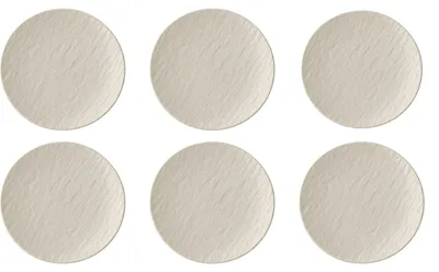 Produktbild von Villeroy & Boch Manufacture Rock blanc 6er Set Brotteller weiß D.15.5cm Porzella