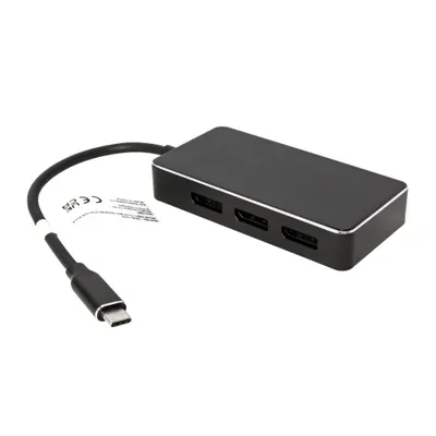 Obrázek produktu pro VALUE 12.99.1032, 0,19 m, USB typu C, 3 x DisplayPort, Samec, Samice, Přímý