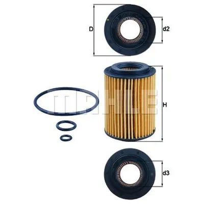 Produktbild von Ölfilter KNECHT OX 347D Filtereinsatz für HONDA CIVIC VIII Hatchback (FN, FK) CR-V III (RE) CR-V IV (RM) ACCORD VIII (CU) CIVIC IX (FK)