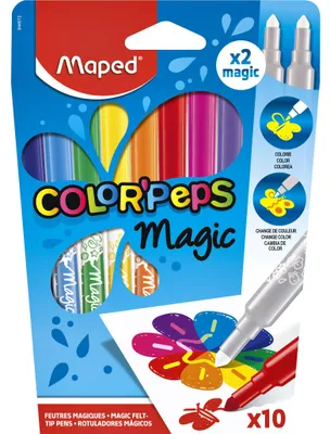 Image de Maped 844612 Maped feutre de coloriage COLOR'PEPS Magic, étui carton de 10 pièces