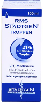 Image de RMS STÄDTGEN Gouttes d'acide L(+)-lactique, solution de 100 ml