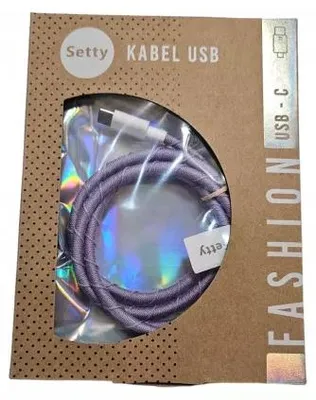 Produktbild von Setty USB-A auf USB-C Kabel, 1m, Gelb
