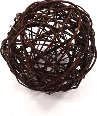 Produktbild von Ogrodzenia Wiklinowe Weidenkugel, 25 cm, Gartenkugeln für Außen & Innen, Dekokugel aus geflochtener Weide für Garten, Balkon und Terrasse