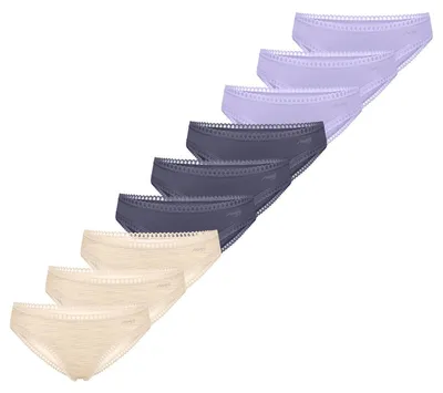 Produktbild von sloggi 9er Pack GO Crush Mini Slip Komfortabel und atmungsaktiv, Zierborte an den Säumen, Im praktischen Mehrfachpack