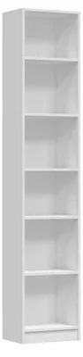 Produktbild von Topeshop W40 PAFOS BIA, Partikelbord, Partikelbord, Weiß, Modern, 6 Regale, 290 mm