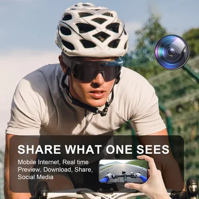 Produktbild von HD-Videobrille Action-Kamera Sonnenbrille Smart-Brille Sportbrille Walk-Cam Outdoor Fahrrad Motorrad Dashcam