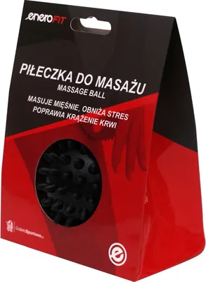 Obrázok produktu pre Masážna loptička 7 cm – tvrdá, čierna, Enero Fit