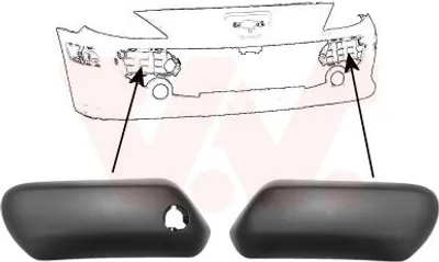 Produktbild von VAN WEZEL Kühlergrill-Zierleiste 4041599 Vorne Links Vorne Rechts passend für PEUGEOT 307 CC (3B)
