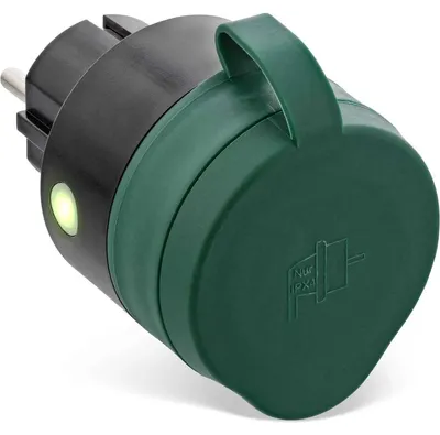 Imagen del producto de Enchufe inteligente InLine® 40155O para exteriores, compatible con sistemas domóticos, con protección IP44